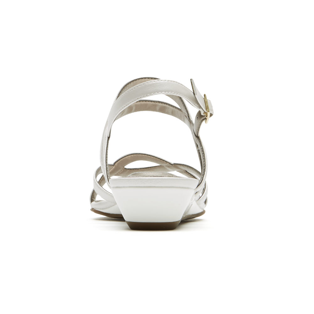 Sandálias Rockport Mulher Branco - Total Motion Zandra Slingback - 10829XJKN